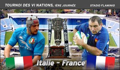 6 nations : Italie - France
